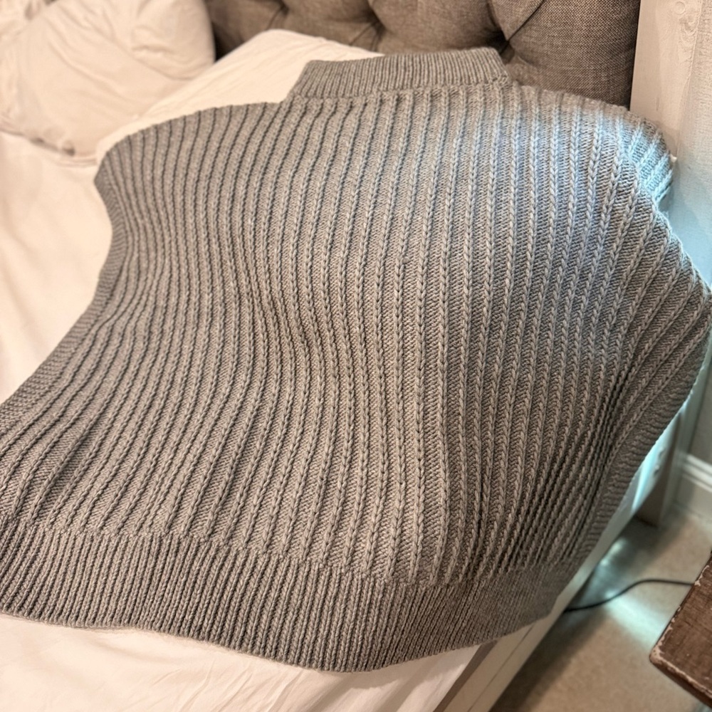 Rebeca Minkoff Ribbed poncho/SWEATER over-sized*